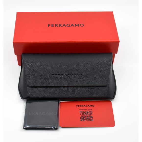 NEW SALVATORE FERRAGAMO SF303SLN 001 BLACK GREY AUTHENTIC SUNGLASSES - Picture 11 of 11